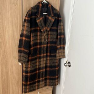 COS | Aplaca haired coat | US 12 | Brown/Orange